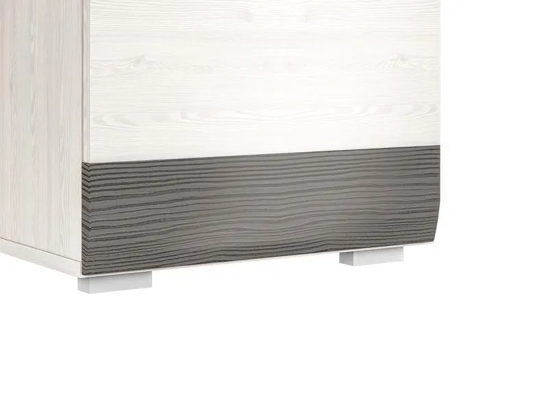 Biurko z szafką, szufladą i wysuwaną półką BLANCO 11 sosna śnieżna - 1BLAN11-001