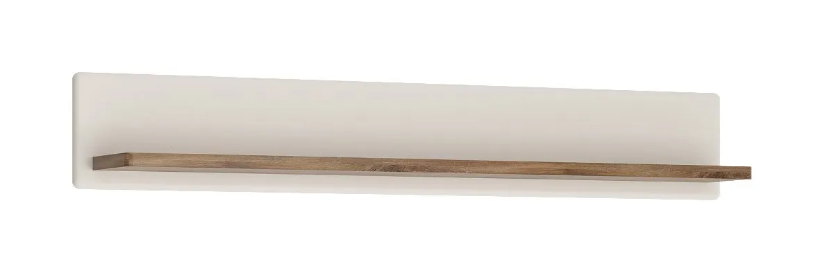 PÓŁKA TOLEDO TOLD01 Biały połysk, Dąb Stirling PÓŁKA TOLEDO TOLD01 Biały połysk, Dąb Stirling