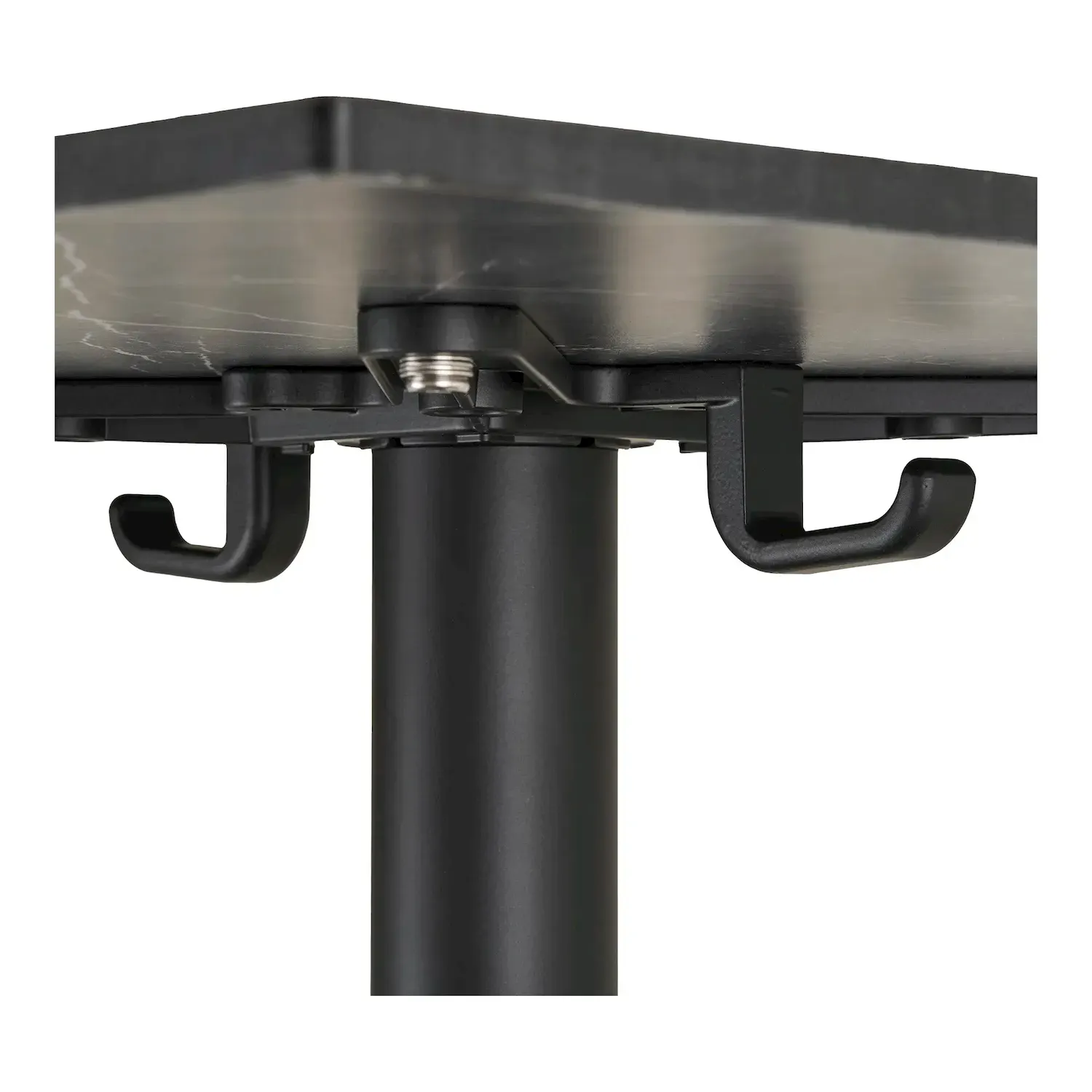 Stolik kawowy BISTRO 60x60 efekt marmuru/czarna podstawa - 7501181