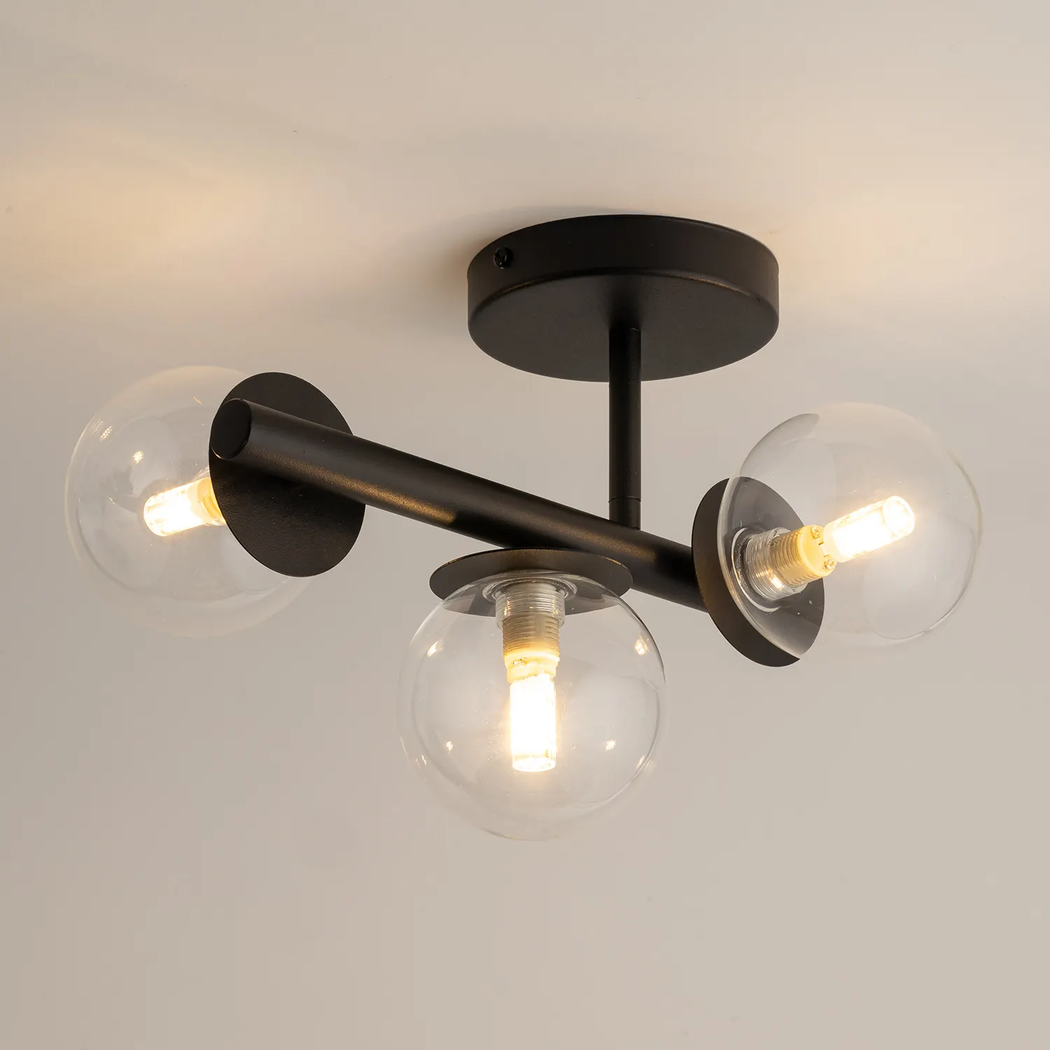 Lampa sufitowa/plafon AVOLA 3 czarny - SI_40794