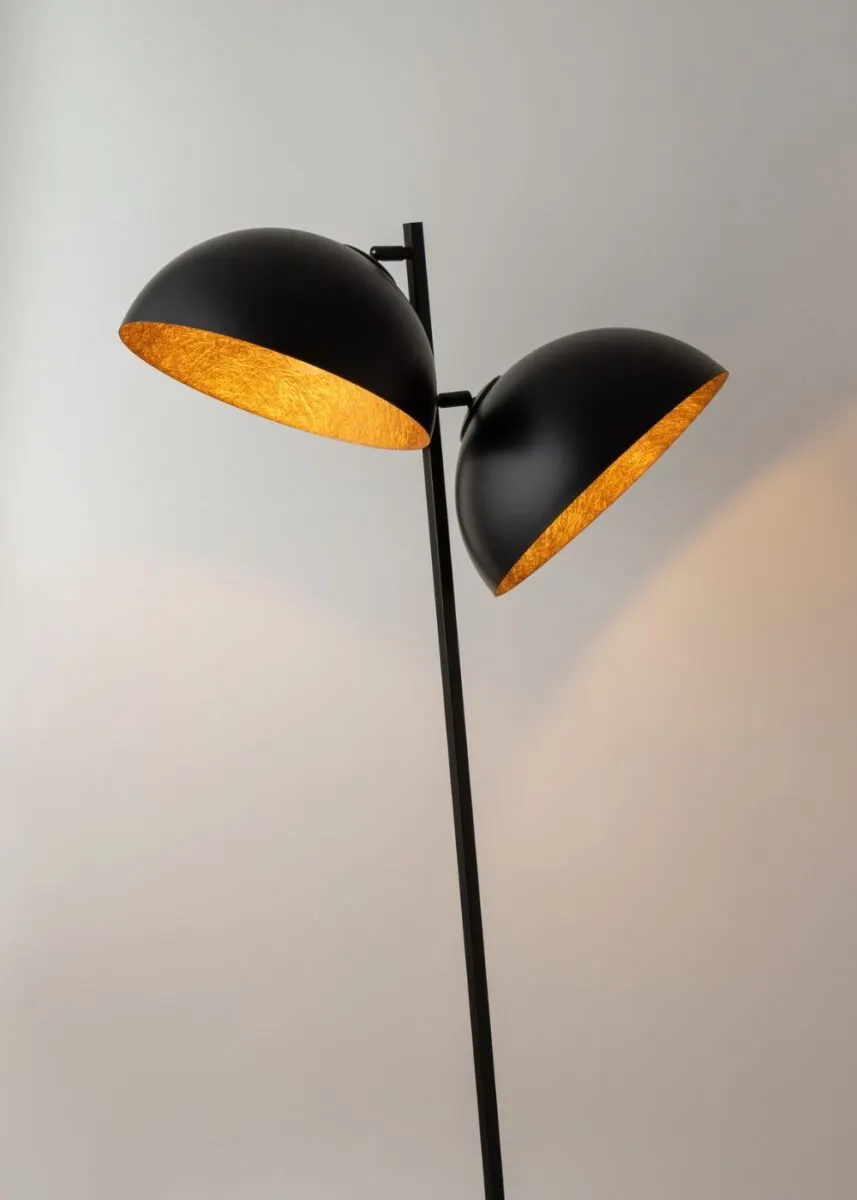 Lampa podłogowa SFERA czarno-miedziana - SI_50336