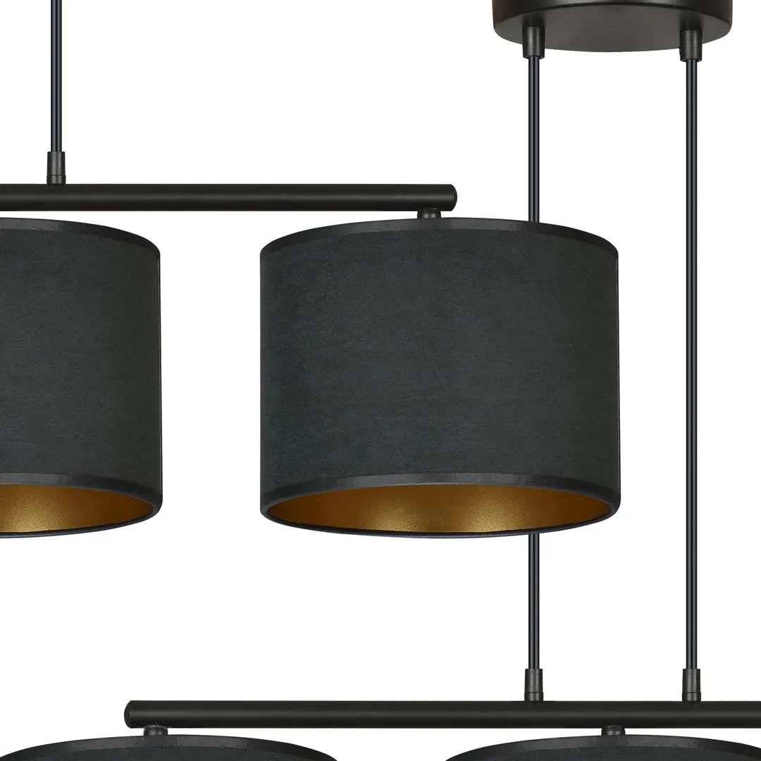 Lampa wisząca HILDE 3 czarny — zdjęcie 2