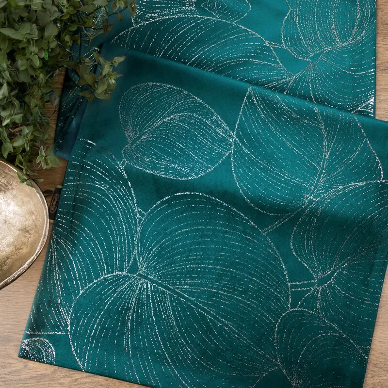 OBRUS BLINK 16 35 X 220 CM CIEMNOTURKUSOWY - EU_390175