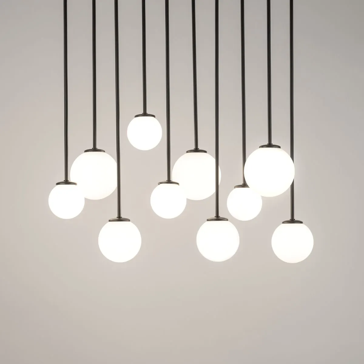 Lampa wisząca TULIA 10 biało-czarna - SI_33491