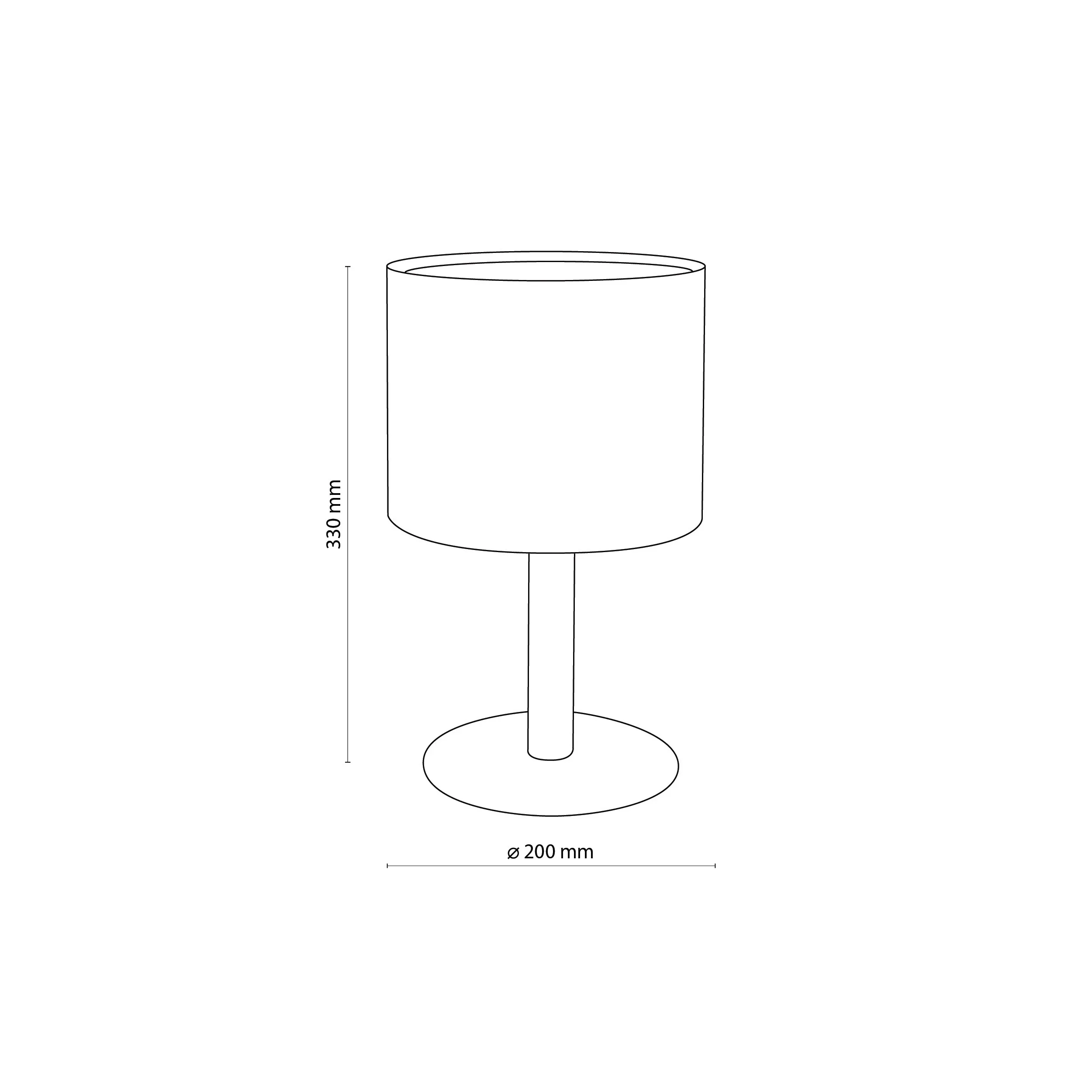 Lampka nocna DEVA NATURE czarna podstawa drewniany ciemny element nośny brązowy okrągły klosz 33x20cm - TK_5192