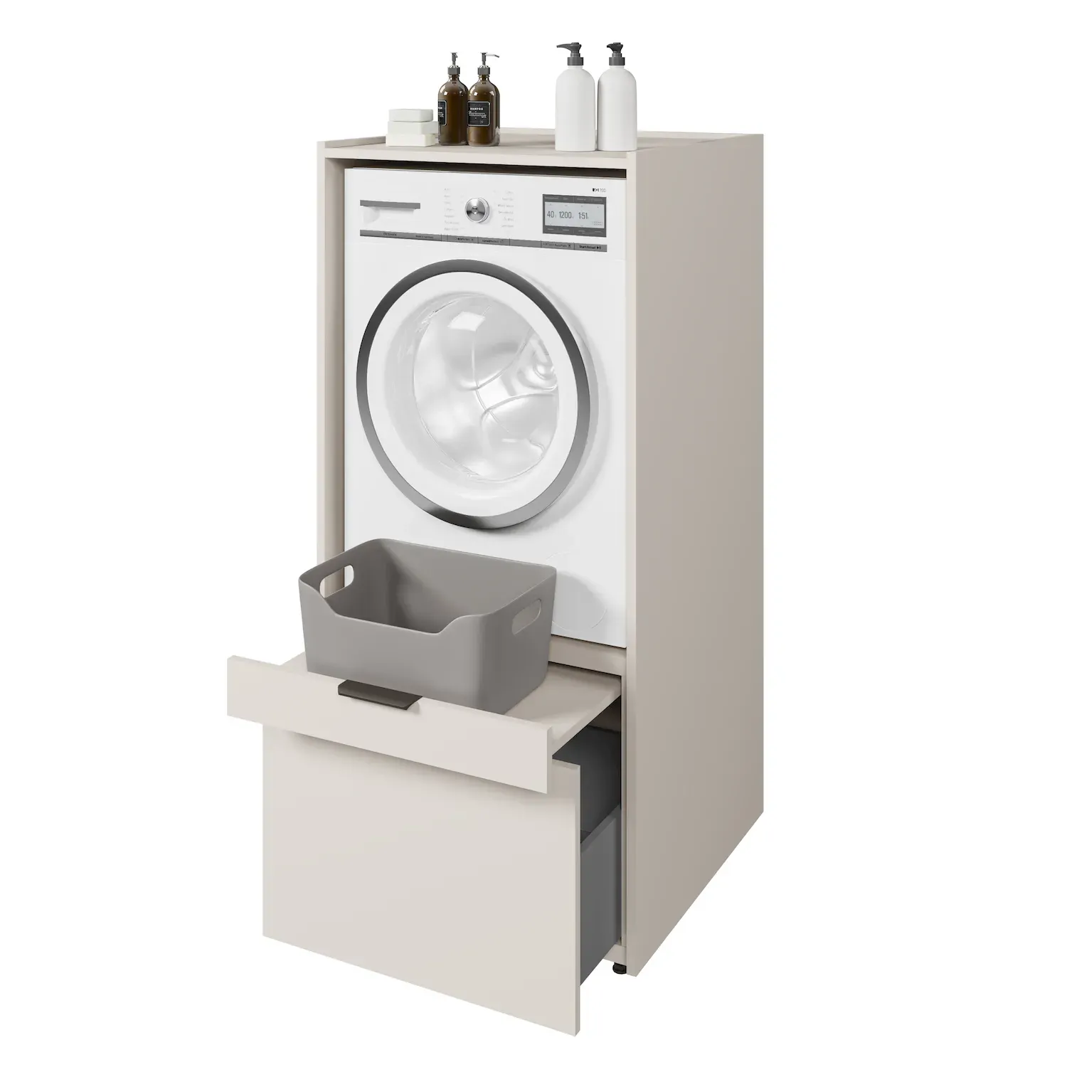 Zabudowa na pralkę lub suszarkę ANDIAMO szuflada półka kaszmir - 30KSOK60