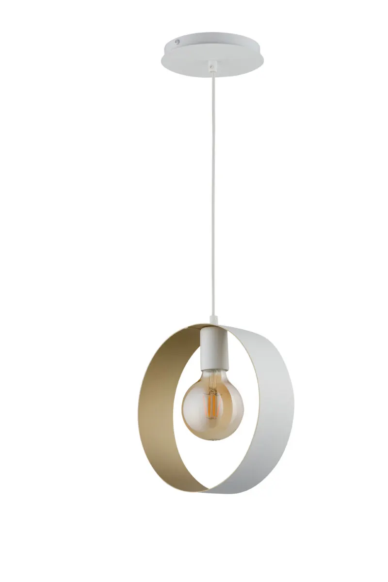 Lampa wisząca HAPPY 1 biało-złoty