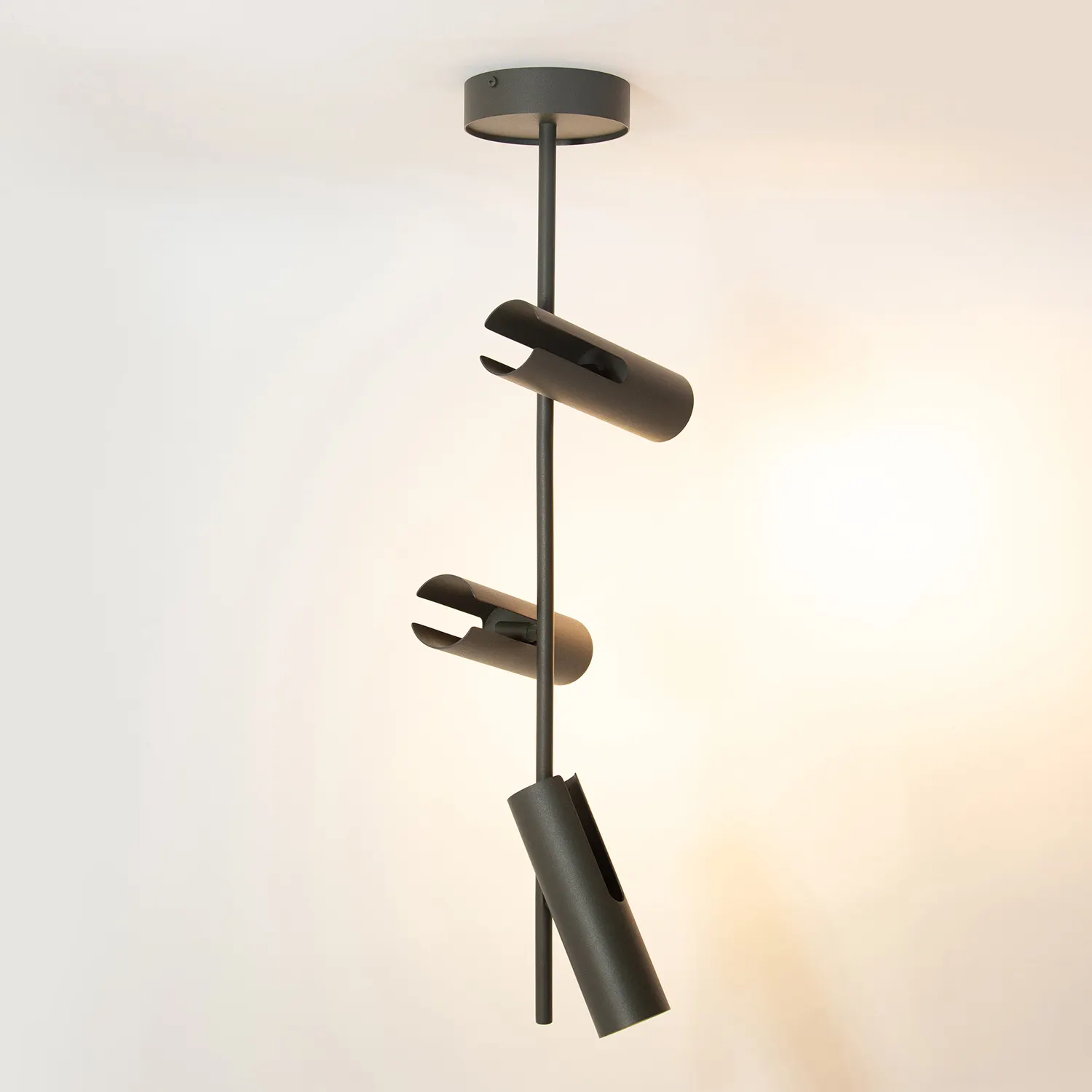 Plafon stalowy LEDA 3 ciemna oliwka - SI_41155