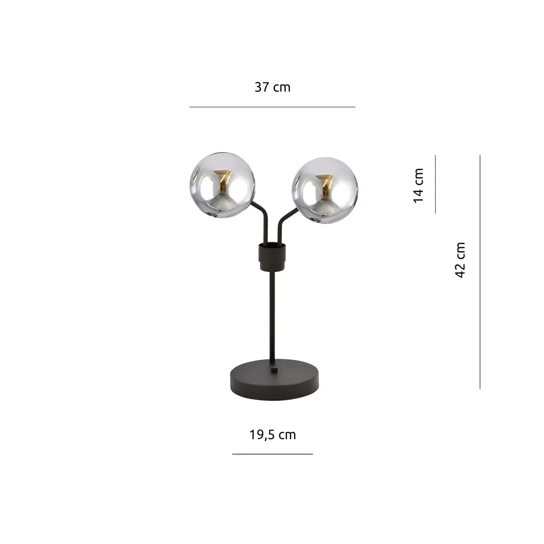 Lampka nocna NOVA Czarny 1140/LN2 - 1140/LN2