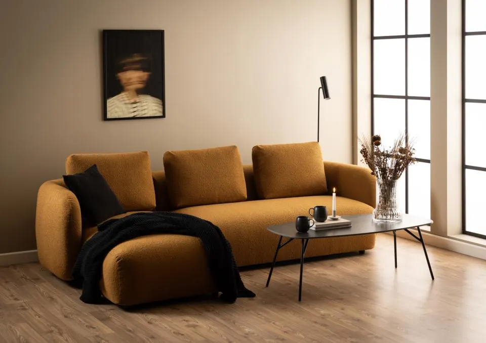 Stolik kawowy CARACAS 120 x 60 cm Czarny — zdjęcie 7
