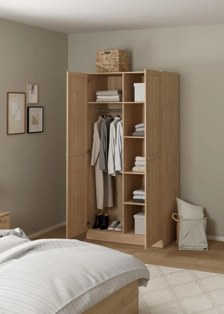 Szafa 2-drzwiowa BILLUND 99 cm Jackson Hickory - TV_68054HLHL