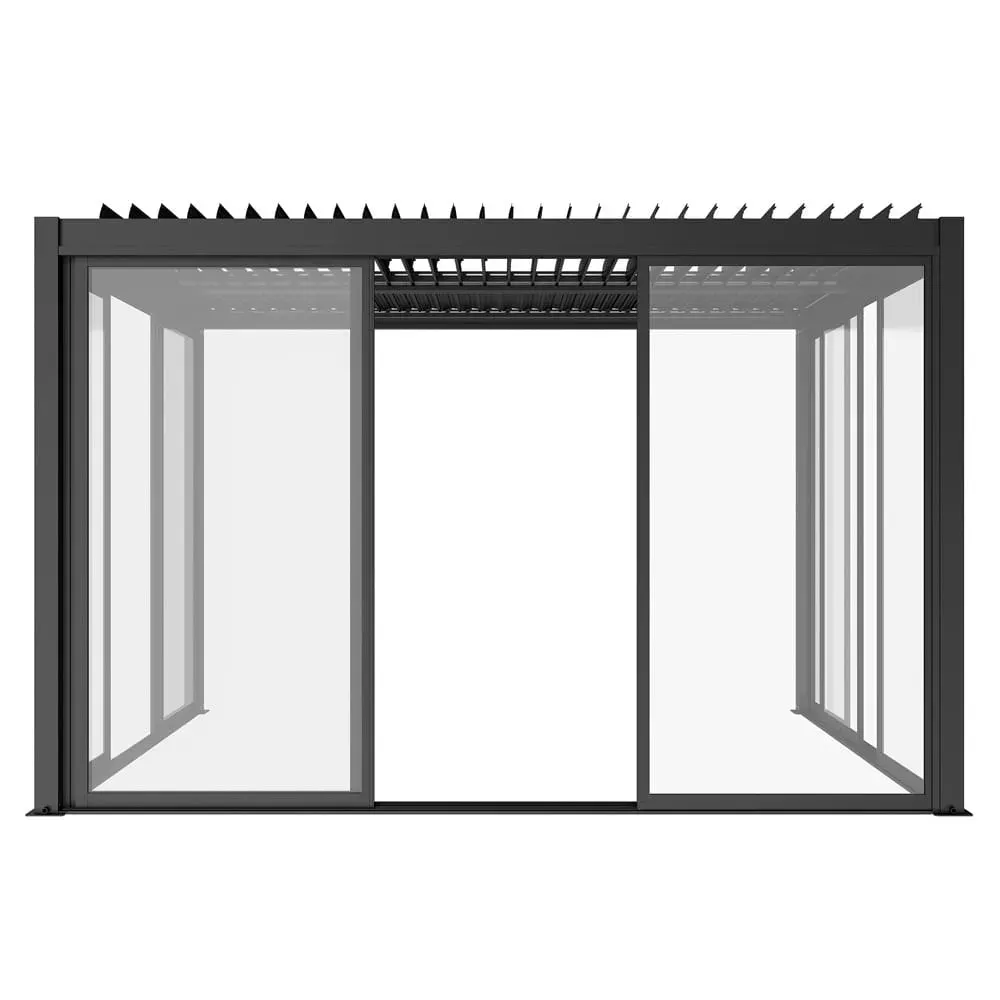 Drzwi przesuwne S8 LUXE 270x238cm (do ścianki: 3m wys.2,5m ) antracyt Esti&Esta — zdjęcie 8