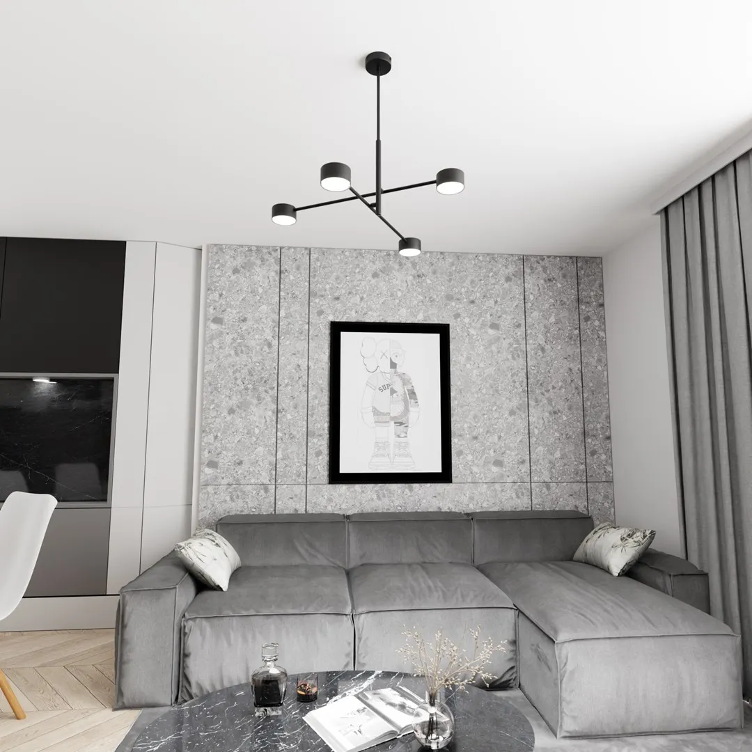 Lampa wisząca NATSU 4 BL czarna - 1444/4