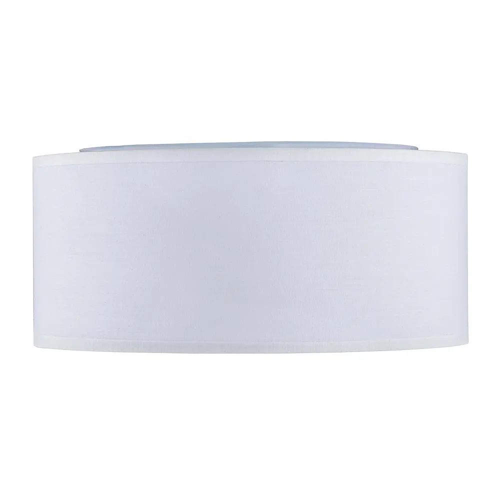 Lampa sufitowa RONDO biała z tkaniny okrągła 30x13cm - TK_3330