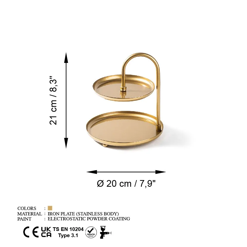 Metalowa ozdoba KORMEN B złota - ASI_247HFM1129