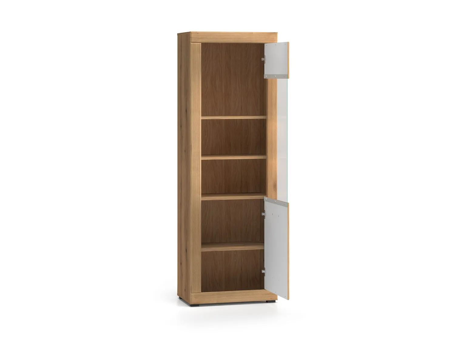 Witryna szklana 1-drzwiowa DORA 65x40x195 L/P dąb evoke - 1DORA02-001