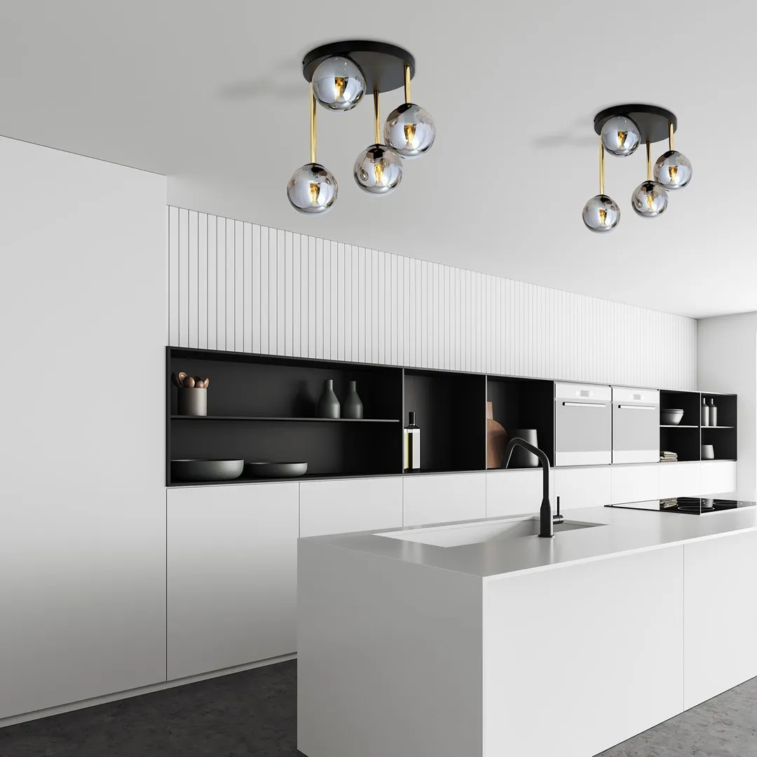 Lampa sufitowa DOLCE Czarny,Złoty 1259/4 - 1259/4