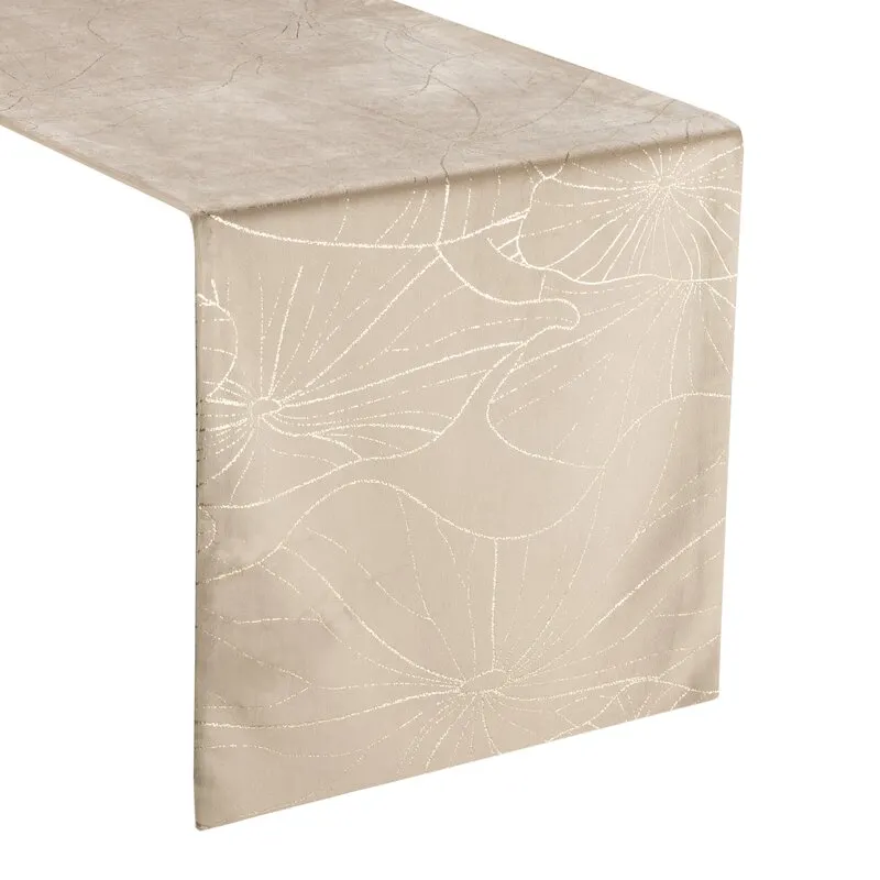 OBRUS BLINK 18 35 X 140 CM BEŻOWY - EU_390043