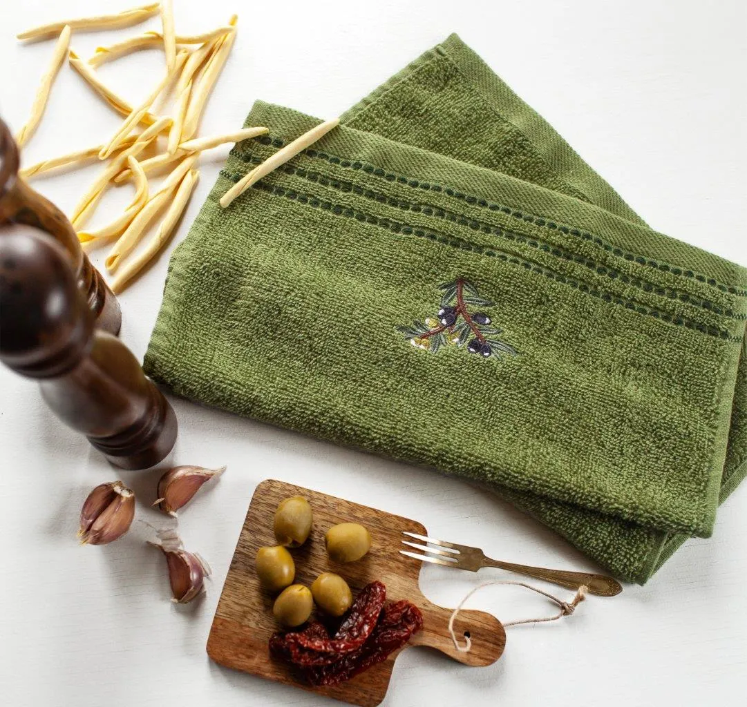 Ręczniki kuchenne 30x50 zestaw 3 szt. OLIWKI 003 - FARO_28549