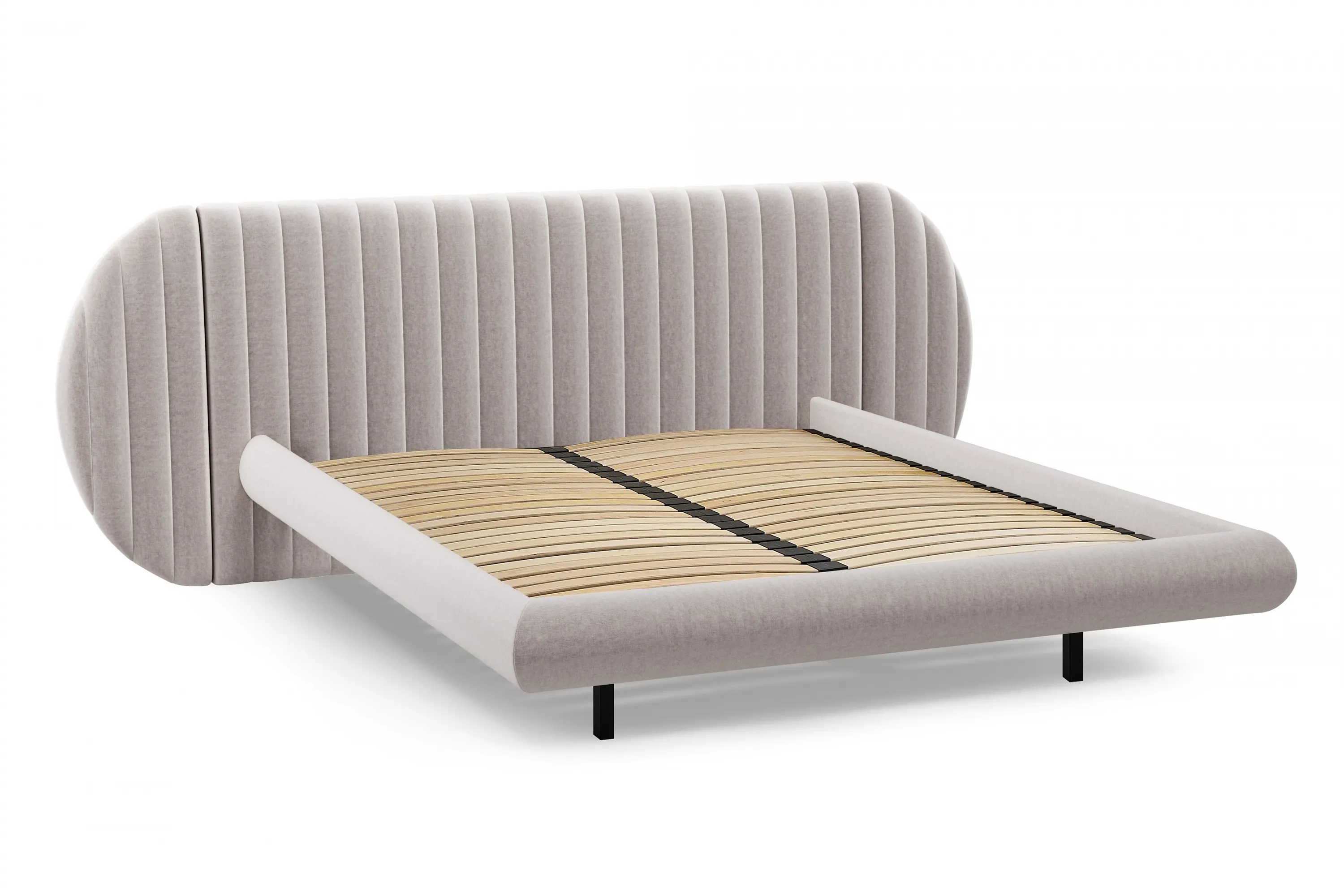 Łóżko Galin lewitujące / 140x200 / Maya 01 - kremowy