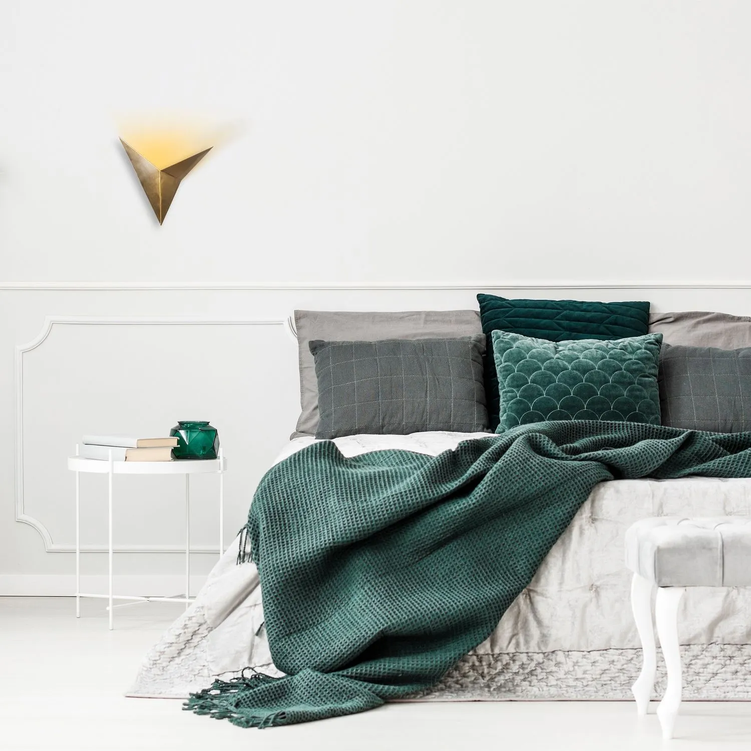 Lampa ścienna kinkiet BIRD VINTAGE 34x34 złota - ASI_584TTM1924