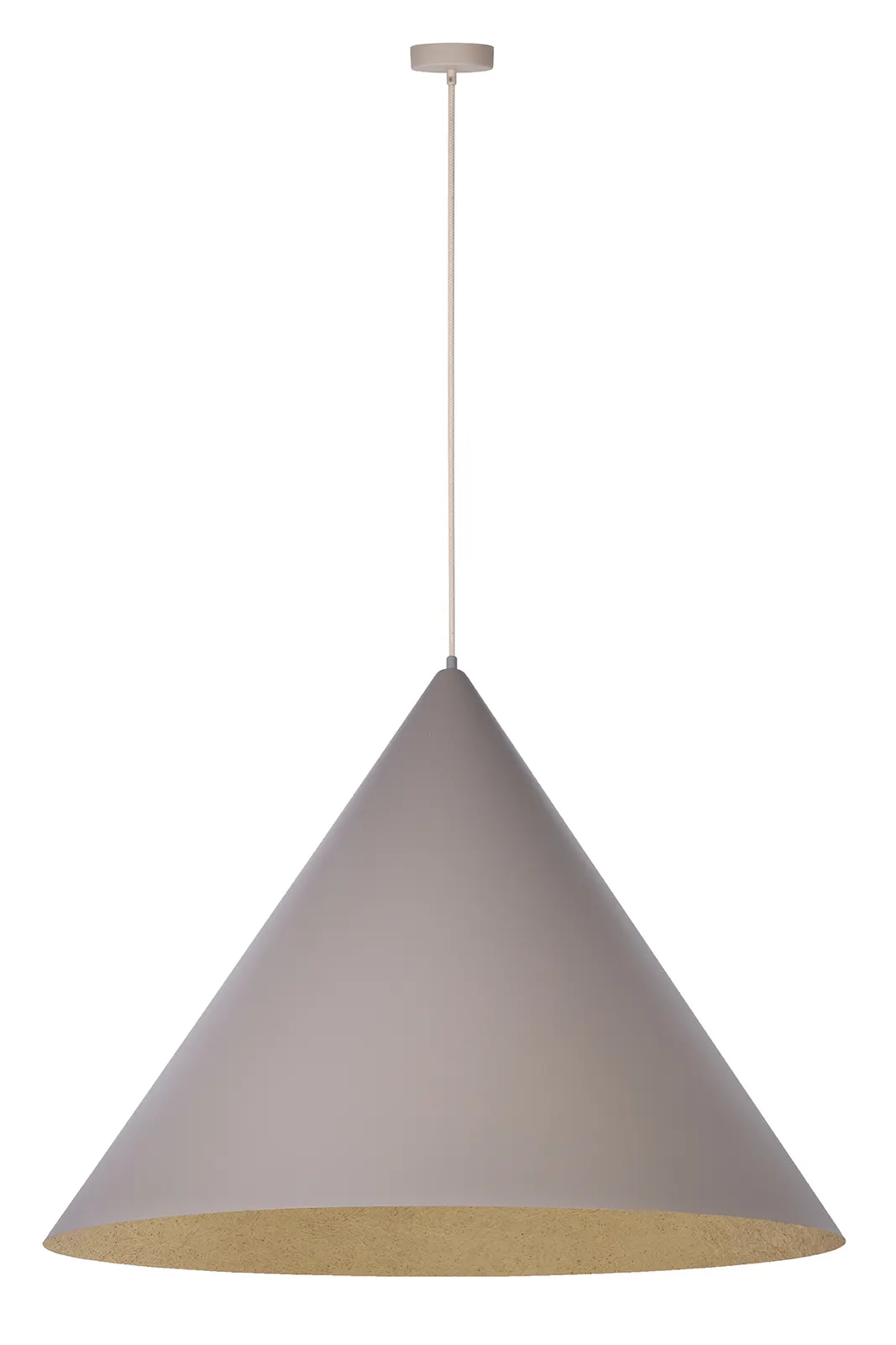 Lampa wisząca VESUVIO L taupe złota — zdjęcie 2