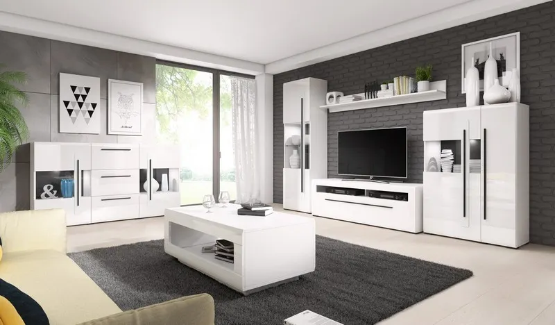 Stolik kawowy TULSA 99 biały 110x60x44cm - 2497FJ99