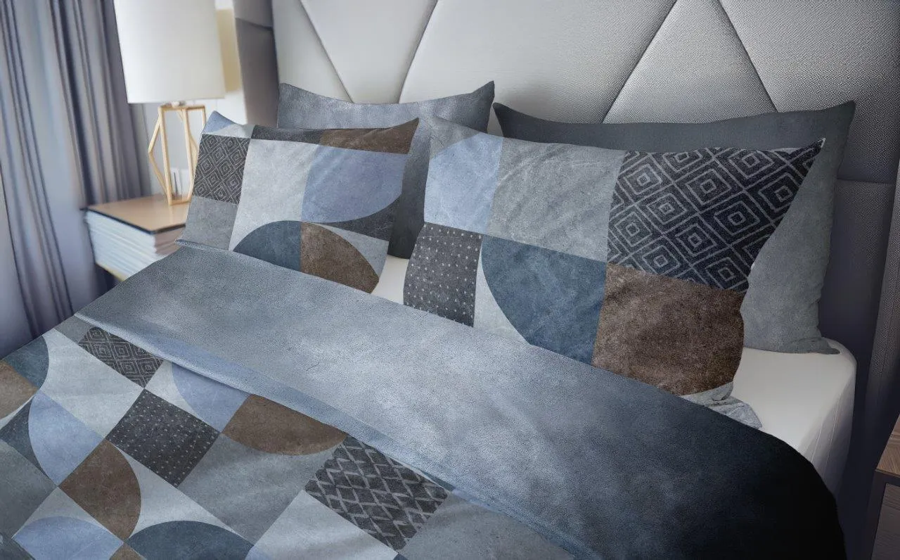 Pościel komplet 160x200+2x70x80 NOBILE 009 satyna bawełaniana fotoprint wielokolorowy - FARO_31213