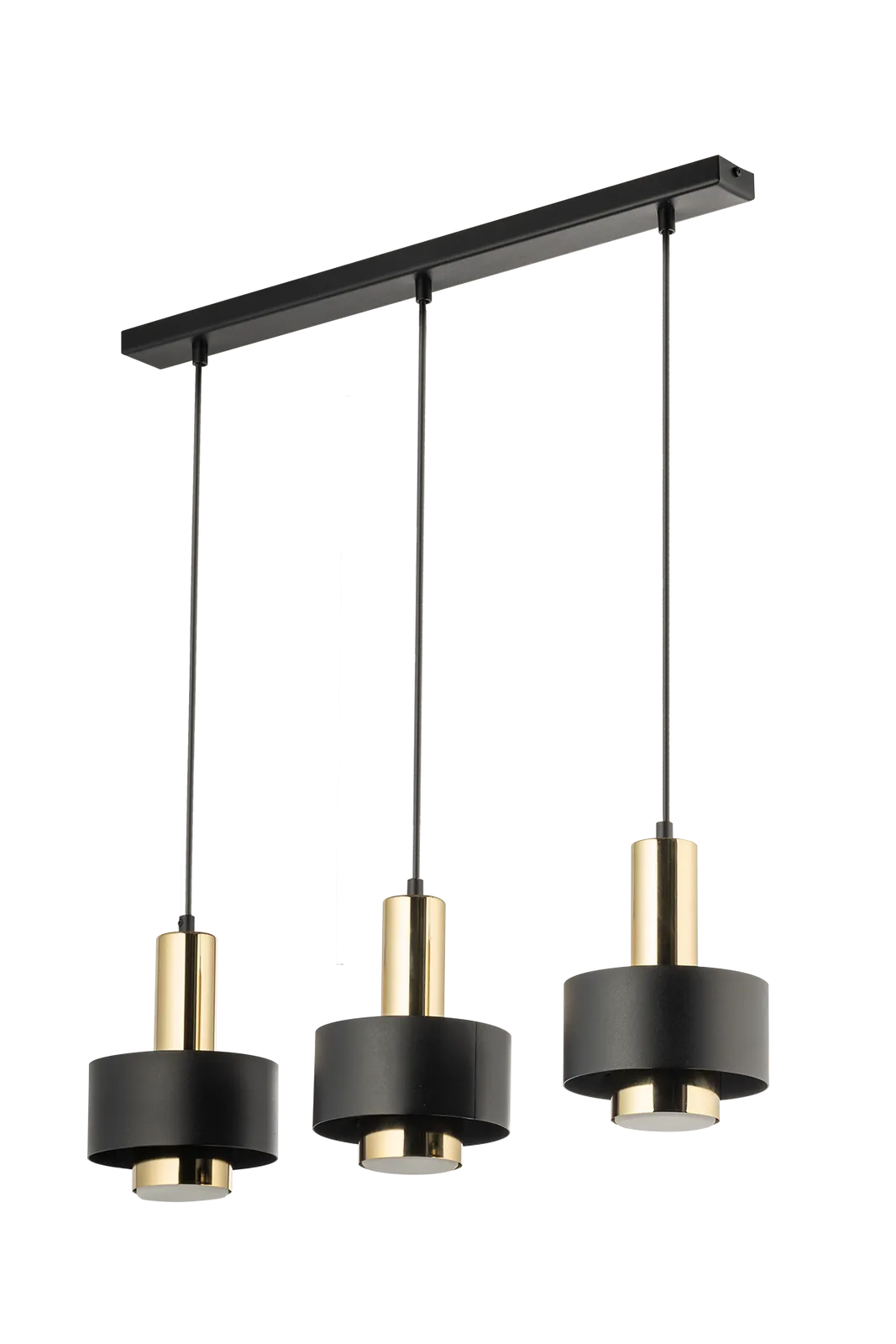 Lampa wisząca RIF LUX 3 czarno-złota Lampa wisząca RIF LUX 3 czarno-złota