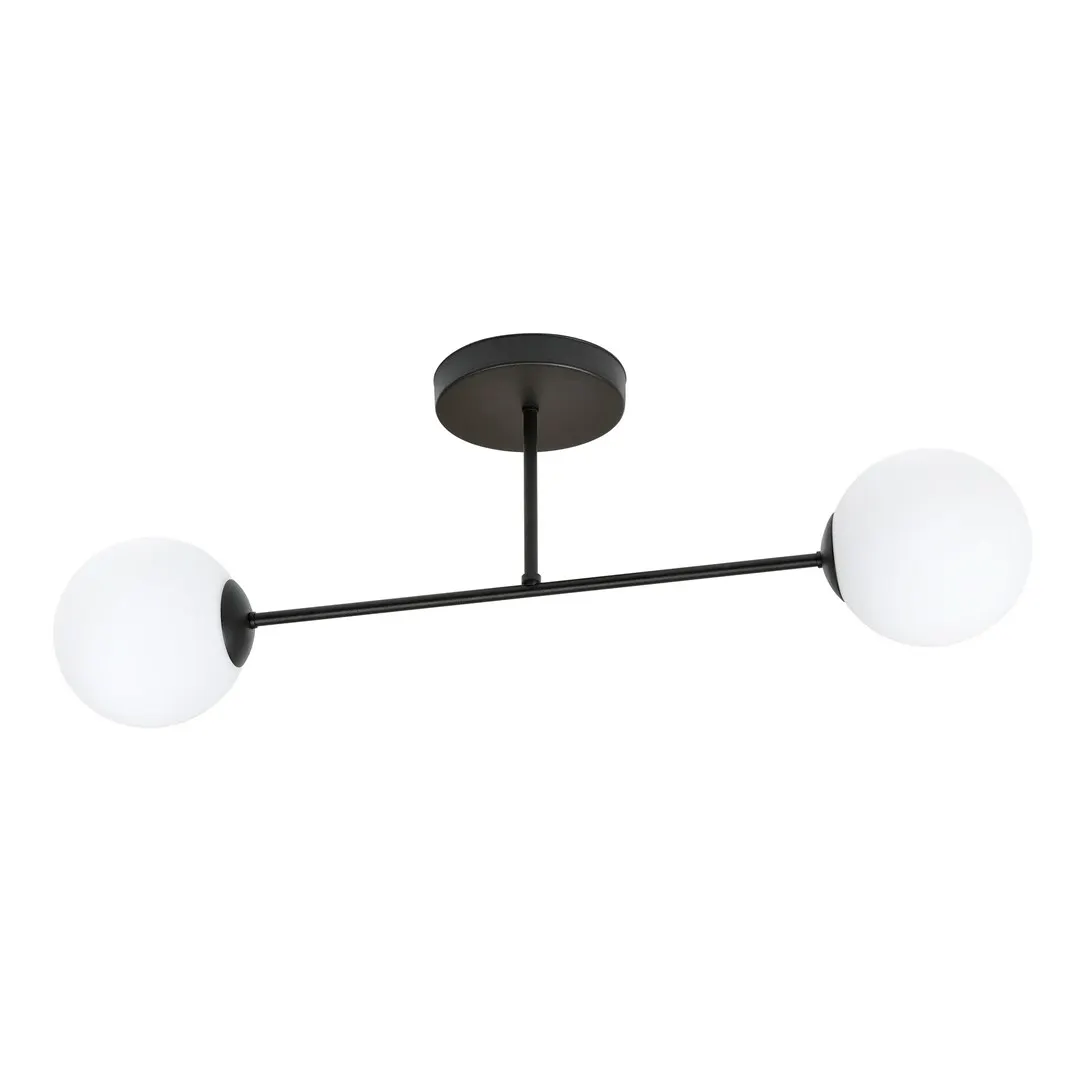 Lampa sufitowa ROMA 2 czarny biały