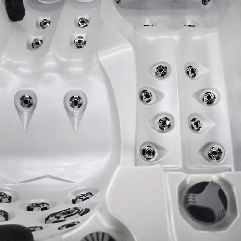 Jacuzzi ogrodowe 2-os. z hydromasażem SPA-749 200x135 cm biały/antracyt - HS_SPA749-3282