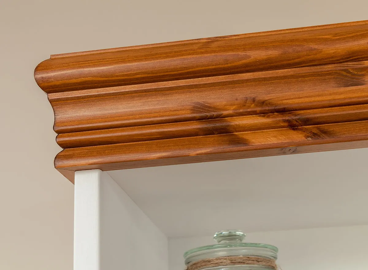 Regał sosnowy Toskania Kolor: biały, bejca - PL2050BS