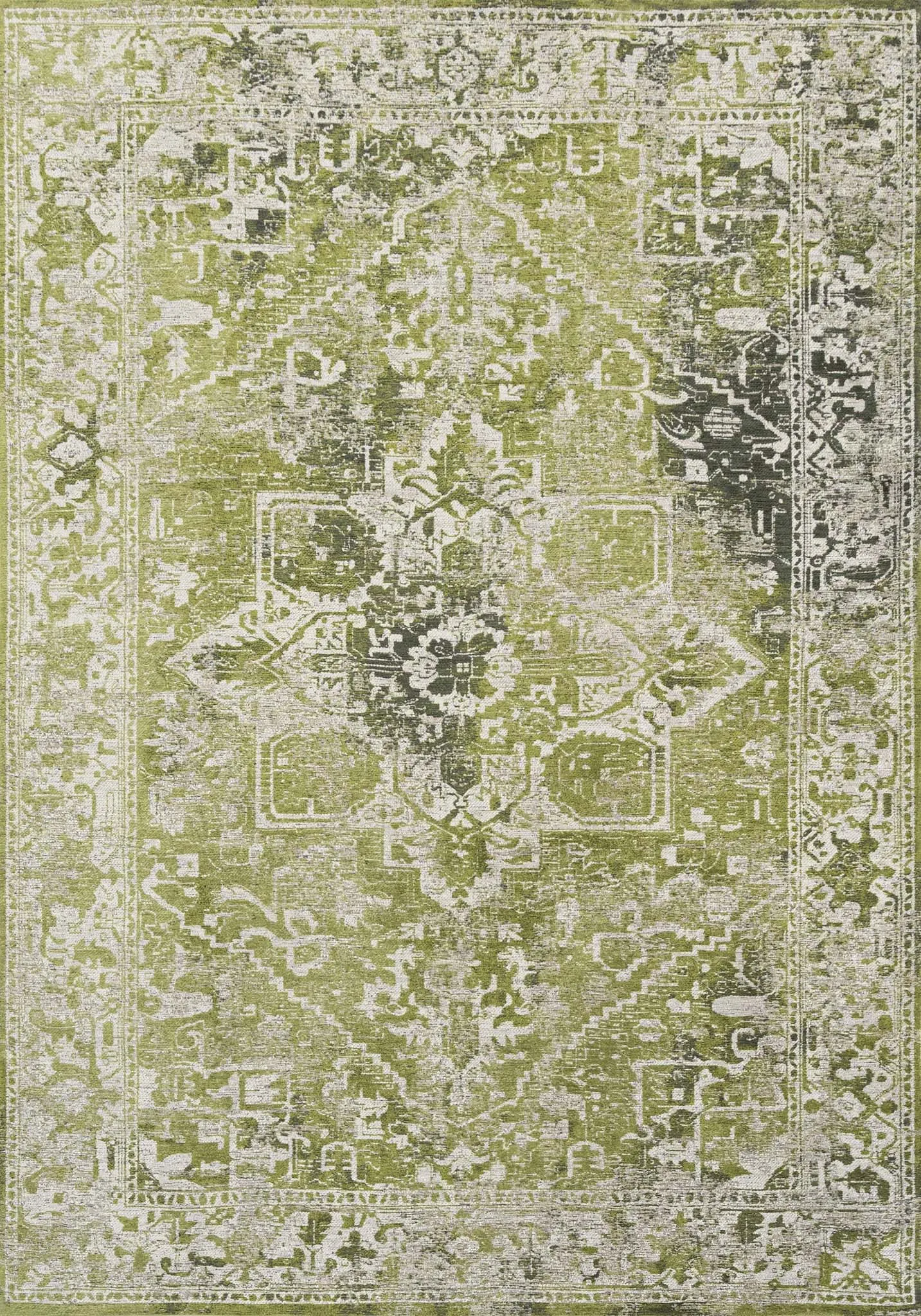 dywan, rug, serweta, wzór orientalny, zielono-szary