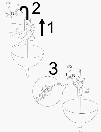 Żyrandol metalowy ażurowy TEL 6500 czarny - ASI_892OPV1674