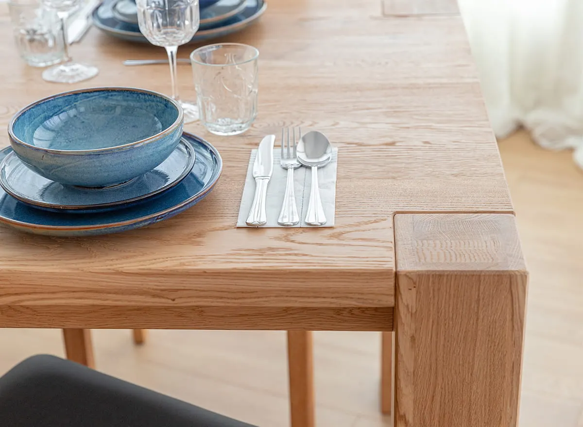 Stół dębowy do jadalni SIENA 180x90 naturalny - SIENA90X180