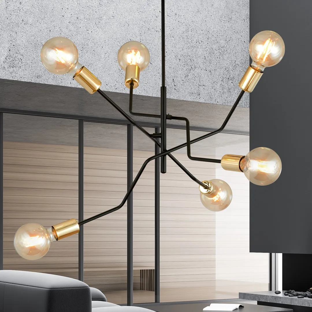 Lampa sufitowa BOLT Czarny 1125/6 - 1125/6