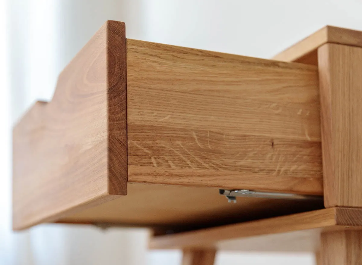 Szafka nocna z szufladą lity dąb olejowany Simona - PRHSIM08