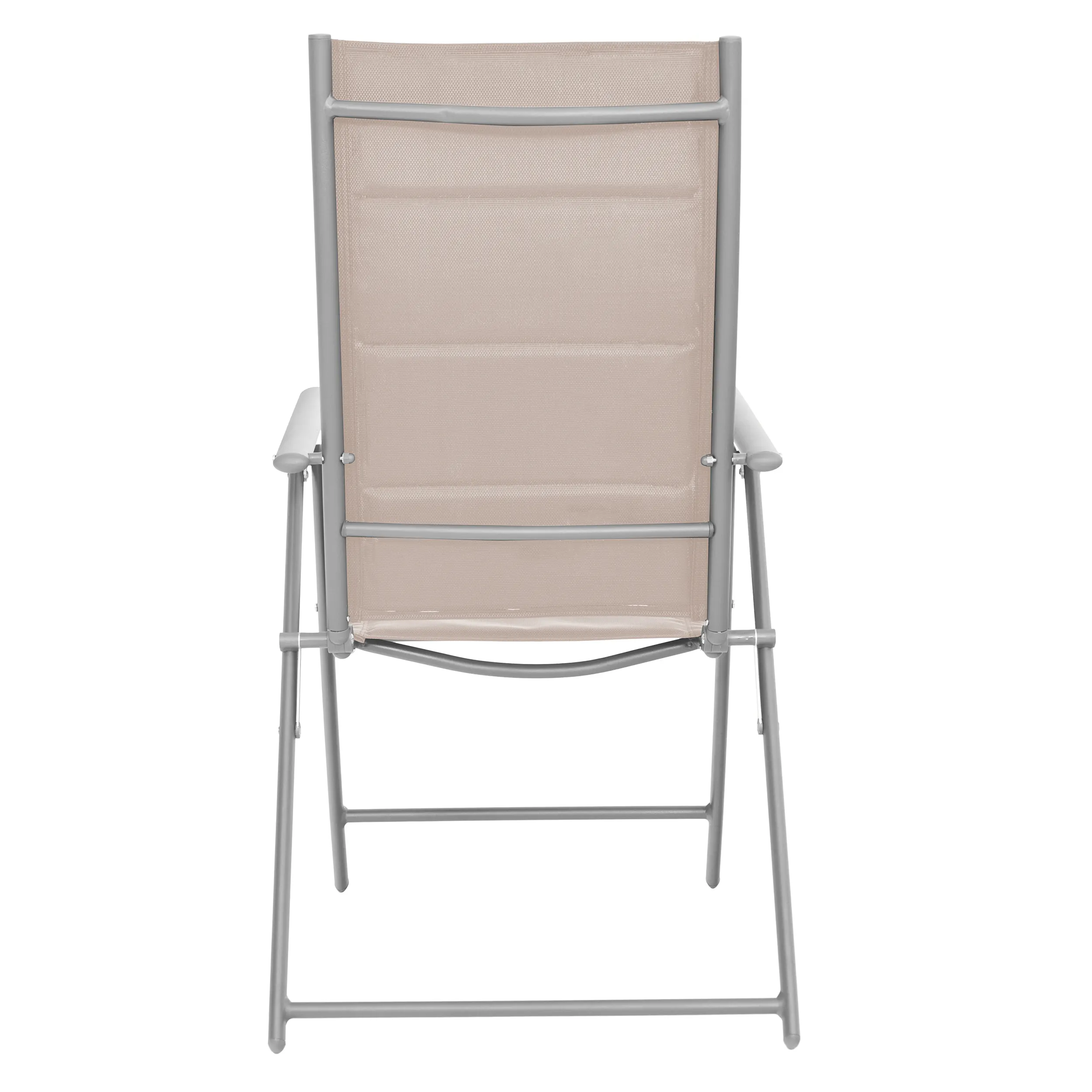 Zestaw Mebli Luxury stół 180x90cm + 8 składanych krzeseł beżowo-srebrny - DLG_95604