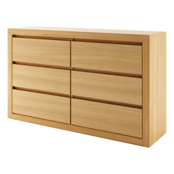 Komoda bukowa KD412 Cherry DREWMAX