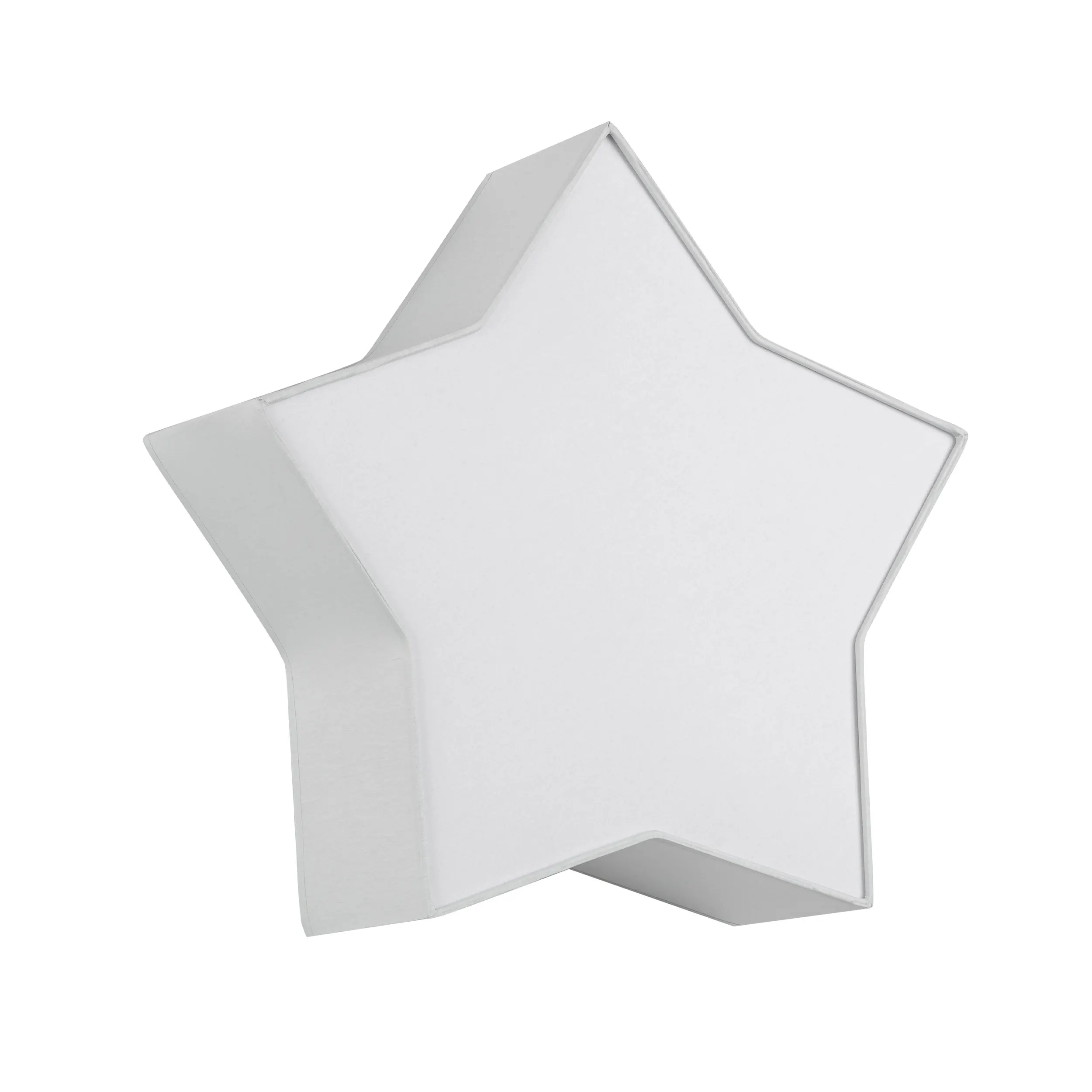Plafon / Kinkiet STAR szary z tkaniny w kształcie gwiazdy 45x43x13cm