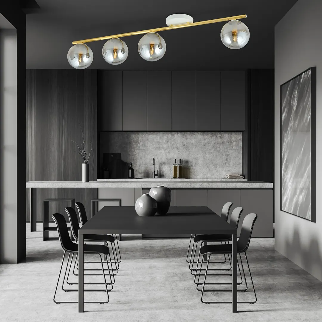 Lampa sufitowa MONZA Biały,Złoty 1251/4 - 1251/4