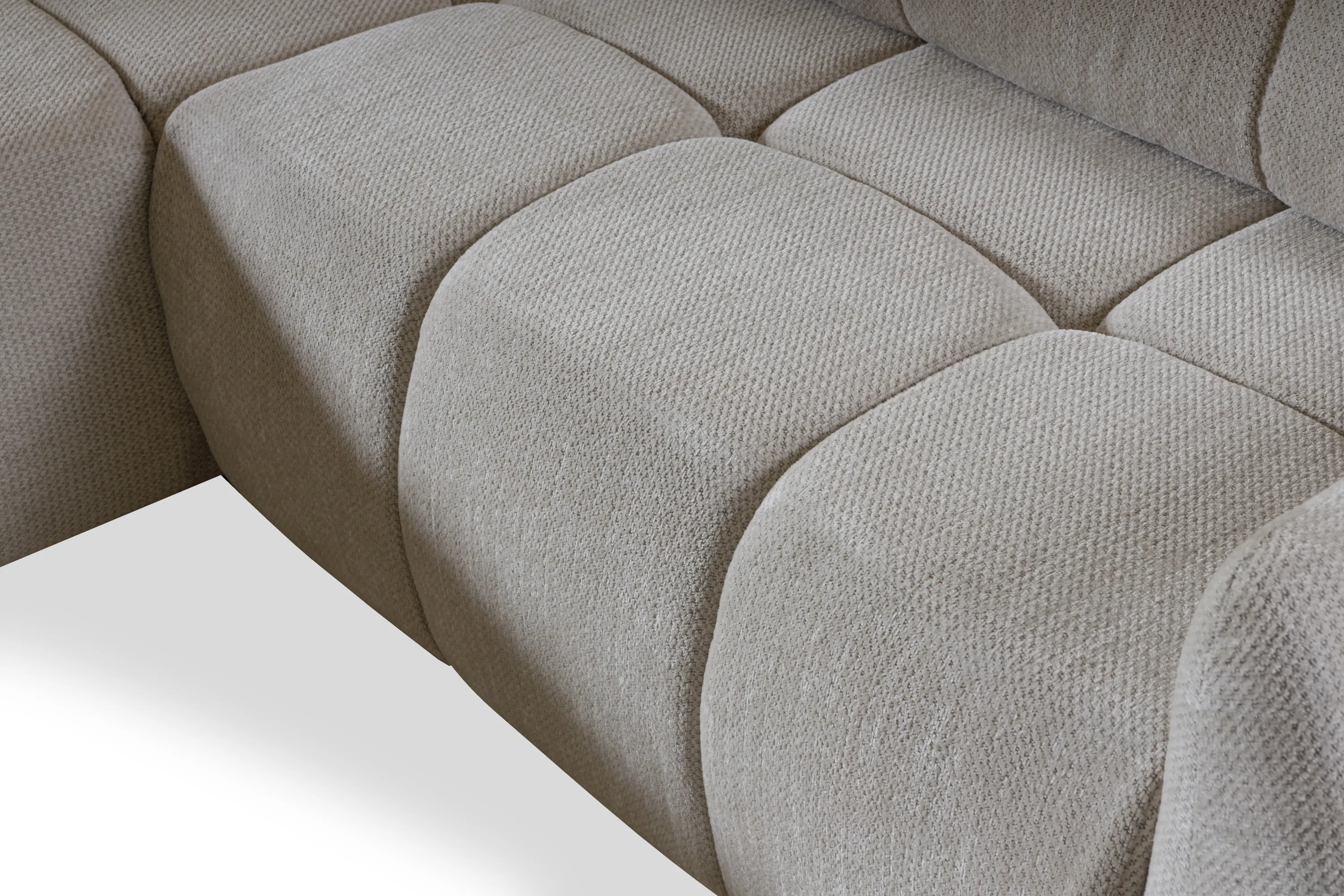 Narożnik rozkładany z pojemnikiem SANCHO ARTICO NATA 255 cm L/P beżowy - SANCHO_ARTICO_NATA