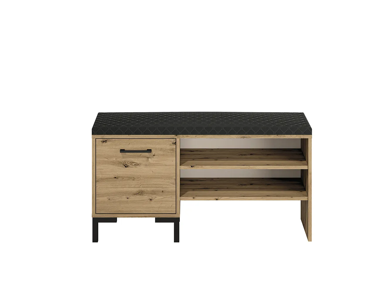 Szafka na buty NEVIO 05 z siedziskiem 105 cm dąb artisan
