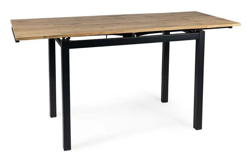 STÓŁ GD-017 DĄB ARTISAN/CZARNY MAT 74x110(170) Signal