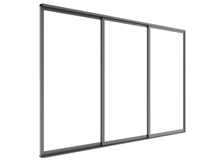 Drzwi przesuwne szklane LUXE 270x218cm do 3m antracyt - MI_5905610251550