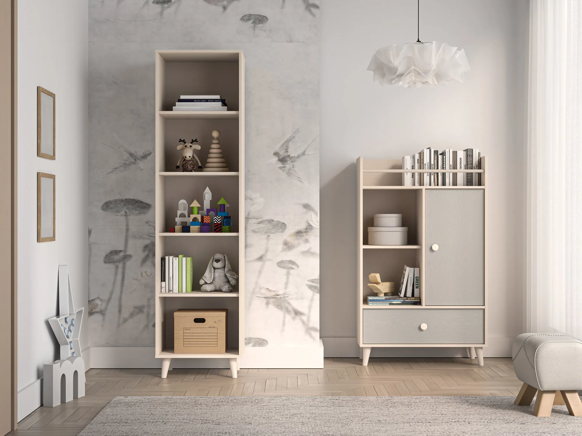 Regał wysoki MEVEL 03 piasek pustyni - 1MEVE03-001