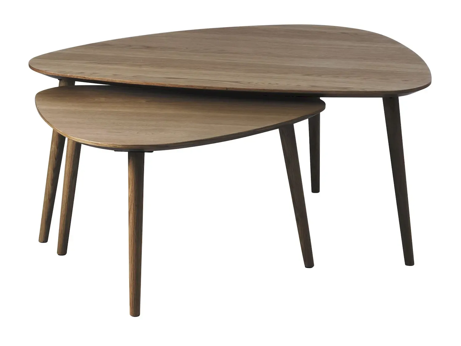 Zestaw stolików kawowych ADDA 2szt. (41x70cm - 45x100cm) - dąb wędzony Zestaw stolików kawowych ADDA 2szt. (41x70cm - 45x100cm) - dąb wędzony