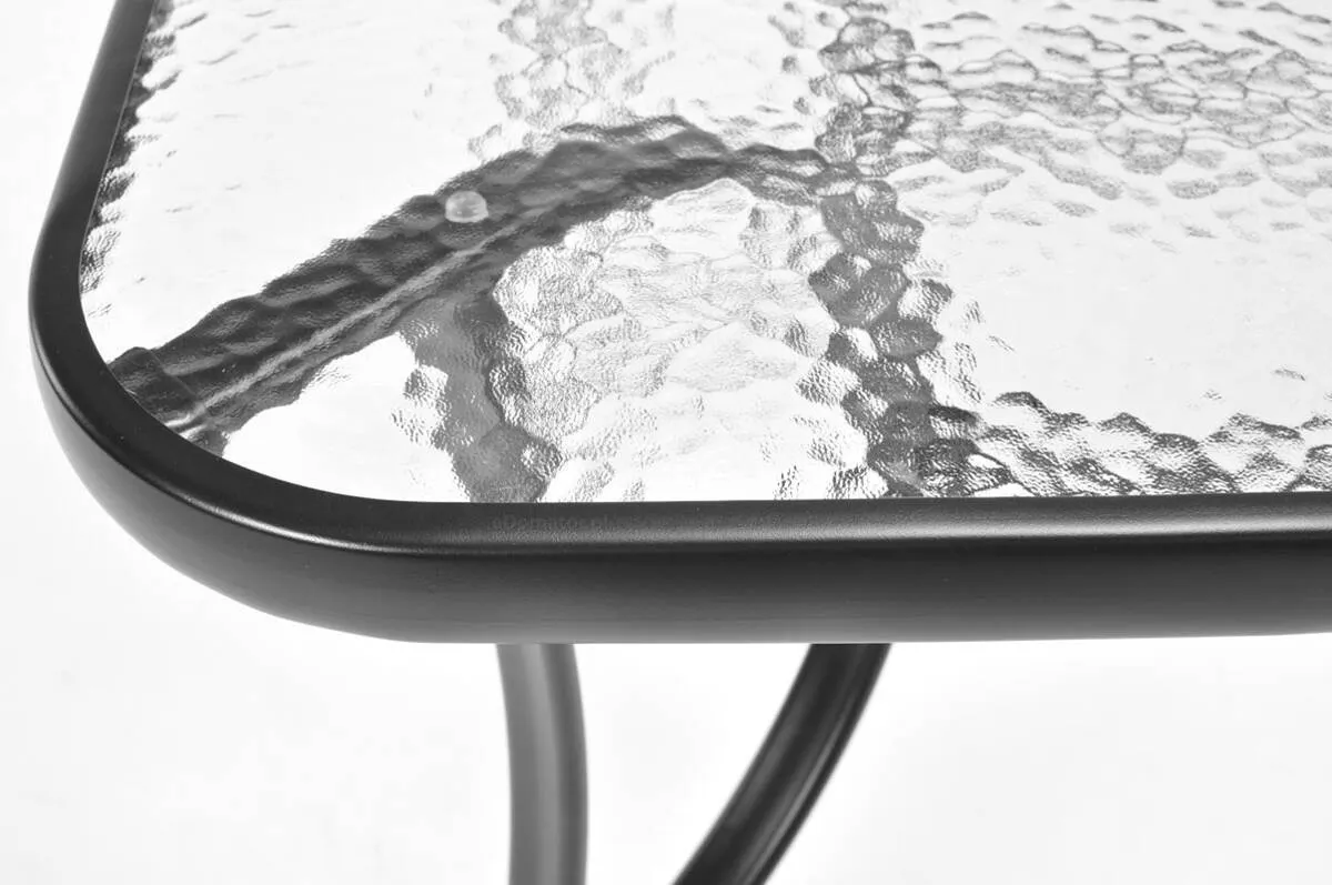 Zestaw ogrodowy PORTO - stół: 90x150 cm + 6 krzeseł - brązowy - FE5906948129528