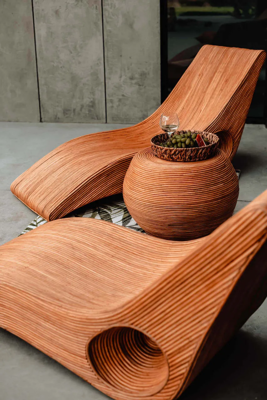 ZESTAW LEŻAKÓW TEGAL OKRĄGŁY STOLIK KONIAK - MMRTL003X2K