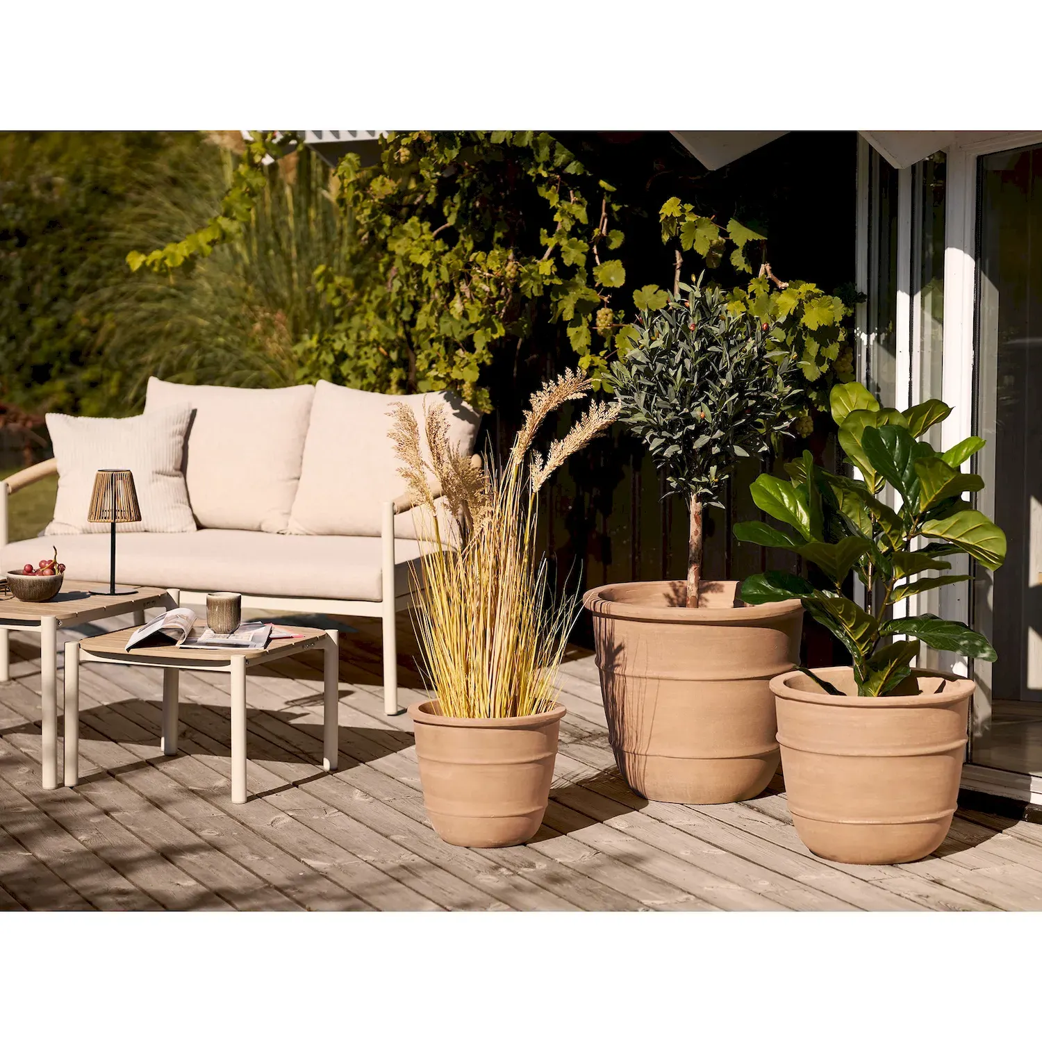 Kubek ceramiczny VIOLA 8x9,5 zestaw 4 szt. poj.360ml szary — zdjęcie 5